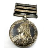 Boer war queens south africa medal lancashire fusiliers K.I.A Gregory J 4762 Sergeant Killed in