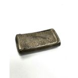 Antique Georgian silver snuff box lid has come away needs repair as shown