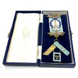 Boxed silver masonic jewel 36th master charing Lodge No 4913