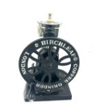 Cast iron Birchleaf coffee grinder, London