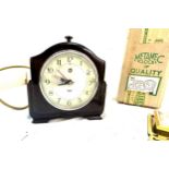 Smiths Metamec 845 bakelite clock and 2 travel clocks