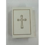 9ct Gold cross on a 9ct gold chain, in original box 0.6g