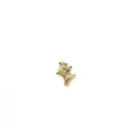 Vintage 9ct gold charm terrier dog weighs approx 1.6 gm
