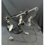 2 Anglepoise desk lamps, untested