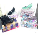 Selection of brand new shoes includes Fun Taisma, Irregular choice shoes includes sizes 12