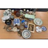 Selection of miscellaneous includes early shelley condiments dish etc