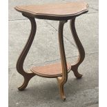 Half moon hall table measures 30 inches tall 24 inches wide 12 inches depth