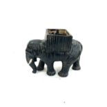 Small vintage pottery elephant planter, measures approximately 9inches tall 12 inches wide