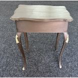 Painted 1 drawer occasional table 28 inches tall 23 inches wide 19 inches depth