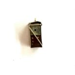 Vintage 9ct gold charm dice weighs approx 1.9 gm