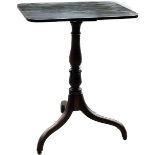 Antique 3 legged occasional table measures approximately 28 inches tall 22 inches wide 16 inches