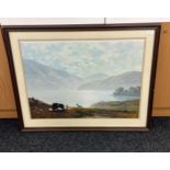 Gerald Coulson Friendly Persuasion framed picture, approximate frame measurements: 29 by 36 inches