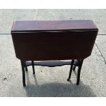 mahogany inlaid gate leg table