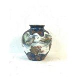 Oriental hand painted vase, measures approximately 27cm tall