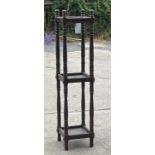 Mahogany 3 tier plant stand 42 inches tall