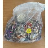 Large selection of assorted costume jewellery, weight approximately 8kg