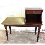 Antique 1 drawer telephone table