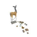 Selection of animal figures includes Wade turtles, Wade Tom, dog nut cracker etc