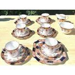 Colclough china part tea set comprising of 6 cups / saucers, plates, sugar bowl and jug