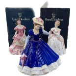 2 Boxed Royal Doulton figures includes Christine HN3905 and and one unboxed figure Mary hn3375