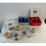 Selection of commemorative ware includes mugs etc