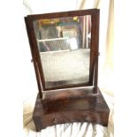 Victorian toilet mirror, with drawer