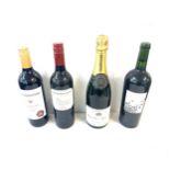 Selection of alcohol includes Les Jardiniers Merlot, Blackbird Vineyards, sister run, Berry bro