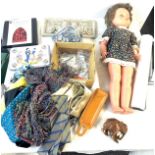 Tray of miscellaneous includes a canadian regal doll