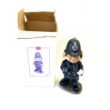 Vintage resin pig policeman figure measures approx 13 inches tall