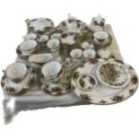 Large selection of Royal Albert Old Country Rose to include tureen, jugs, tea pot, plates, saucers