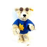 Vintage Steiff summer bear, working growler