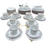 Vintage Seltmann Bavaria West Germany set comprising plates, dishes, trios, gravy jug, sugar pot,