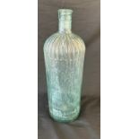 Antique glass poison bottle 38cm tall