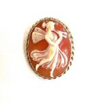 Antique 14ct gold cameo brooch/ pendant