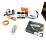 prinztronic executive mc 200 camera casette recorder, View master 3d, Fanko camera etc