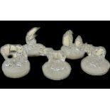 Selection of animal glass ornaments to include Dolphin, elephant, penguin etc