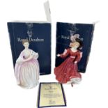 2 Boxed Royal Doulton figures includes Eleanor HN3906 and Patricia hn3365 both with COA