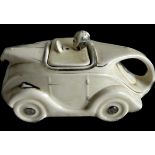 Vintage Sadler racing car teapot, approximate height 4 inches, Length 9 inches