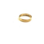 Ladies 18ct gold wedding band 2,5 grams Ring size Q