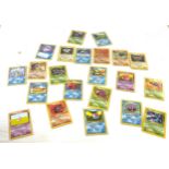 23 Vintage 1999 Pokemon collectors cards includes Zubat, Slowbro Kingler etc