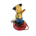 Sooty lamp vintage 1960s plastic table - Nursery childrens teddy bear - Retro mid century