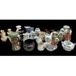 Selection vintage and later pottery pieces to include Vases, jugs, oriental pieces etc