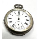 Antique silver Kays triumph open face pocket watch the watch is ticking