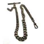 Antique silver albert watch chain weight 47g