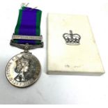 Boxed ER.11 C.S.M Northern ireland to 24904453 pte n.r.lucas royal hampshire regiment