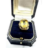 14ct gold antique citrine ring (6.2g)