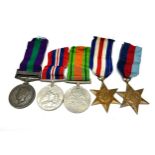 ww2 GV.1 G.S.M Palestine 1945-48 medal group to 14079623 spr l.w.s carter r.e