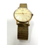 Vintage Gents gold tone Tissot wrist watch hand winding the watch is not ticking