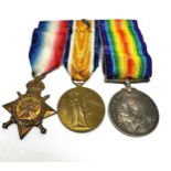 ww1 mons star trio medals to 1951 pte p matthews r.a.m.c