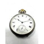 Antique waltham open face pocket watch the watch is ticking